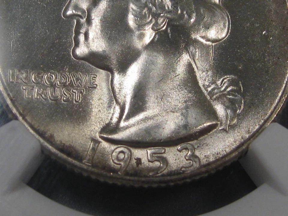 GEM BU 1953-S Silver Washington Quarter NGC MS66. #2 - Image 4 of 4