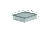 Mahle Original LX742/2 Luftfilter FüR Renault Alpine