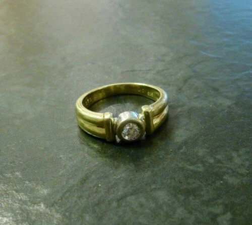 Echtschmuck-Ringe mit Diamant ohne Stein