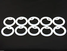 Pack of 10 Clear Color Military Army ID Dog Tag Rubber Silicone Silencers