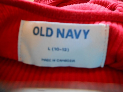 GIRLS OLD NAVY LONG SLEEVE RED RIBBED KNIT SWING DRESS SIZE L(10-12) - Picture 5 of 6