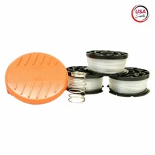 Black & Decker replacement Trimmer Spool 3 Pack & Cap & Spring  .065 AF-100