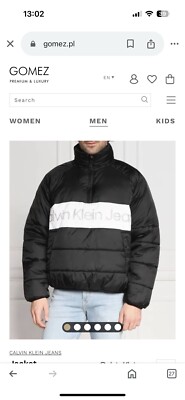 mens calvin klein jacket large