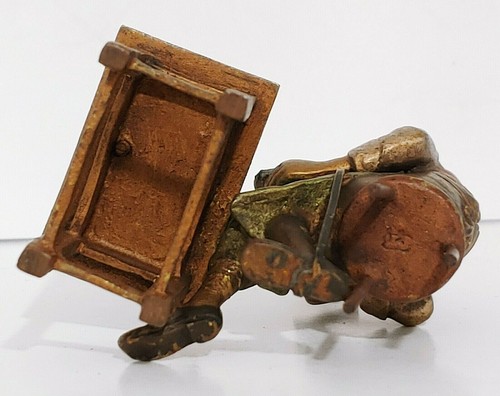 Austria Franz Bergman Colored Cold Painted Bronze Figure Man Artisan Shoemaker - Picture 10 of 12