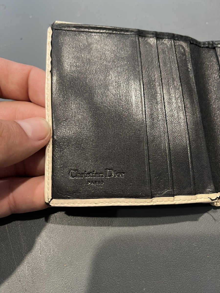 小物 Vintage Dior Trotter Saddle Wallet Christian Dior Saddle trotter monogram trifold wallet with