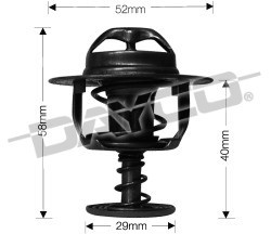 DAYCO THERMOSTAT for MAZDA BT50 11/06-10/2011 2.5L 3.0L TURBO DIESEL WLAT WEAT - Afbeelding 1 van 1