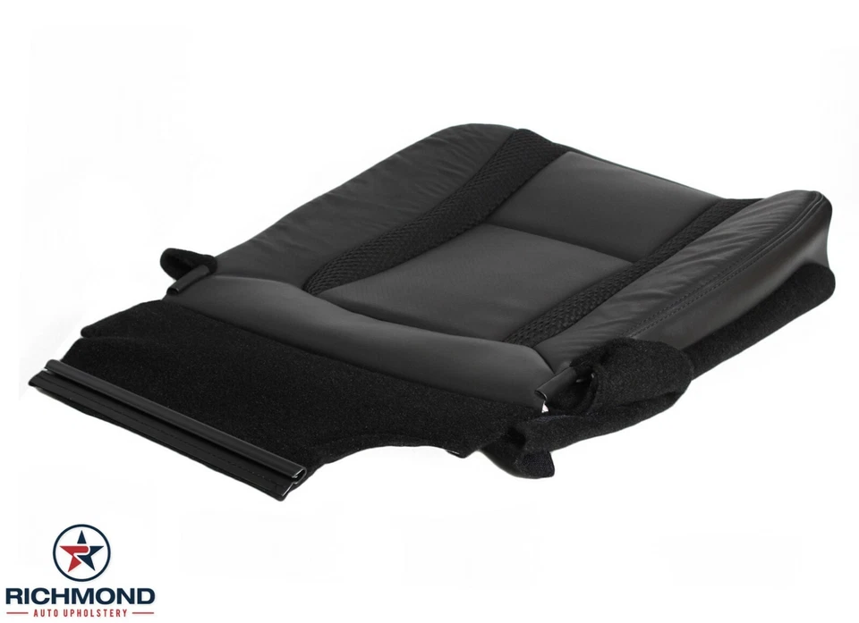 10-14 Ford F150 Raptor Llantas de escape - Lado del conductor Parte inferior Cuero Cubierta de asiento Negro Foto 4 de 4