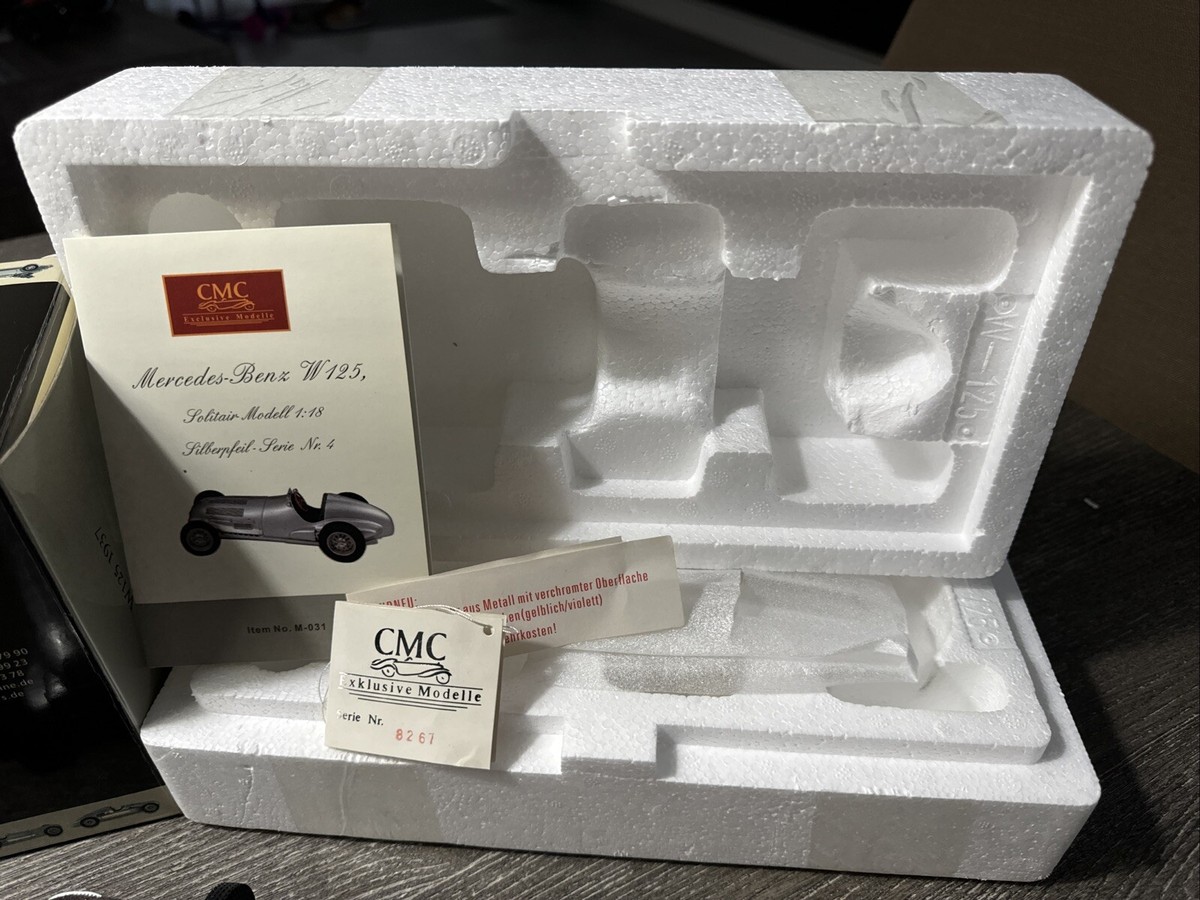 CMC M-031 MERCEDES BENZ W125 1937 1/18 SCALE SILVER | eBay CMC M-031 MERCEDES BENZ W125 1937 1/18 SCALE SILVER | eBay