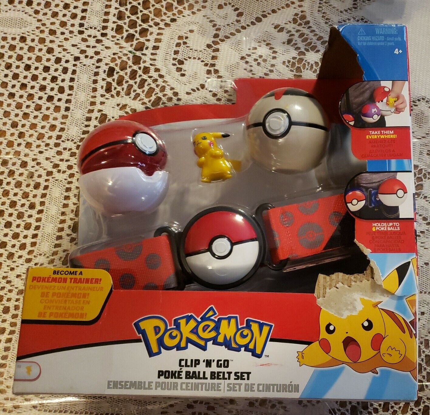 Pokémon - Ensemble de ceinture Clip 'N Go pour ballon Poké - Poké