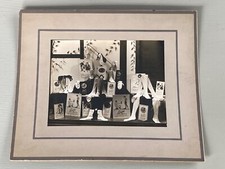 Vintage Photograph Luxite Hosiery Store Window Display Ad Signs Stockings Socks