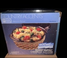 Anchor Hocking Casserole Bakeware Dish/Basket New In Box