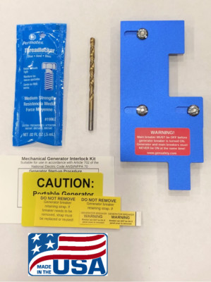 Generator Interlock Kit Fits GE panel with 2 1/2'' from main to branch breakers 