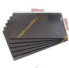 3K Carbon fiber board plate sheet panel 200x300mm 0.2~10mm Customizablee