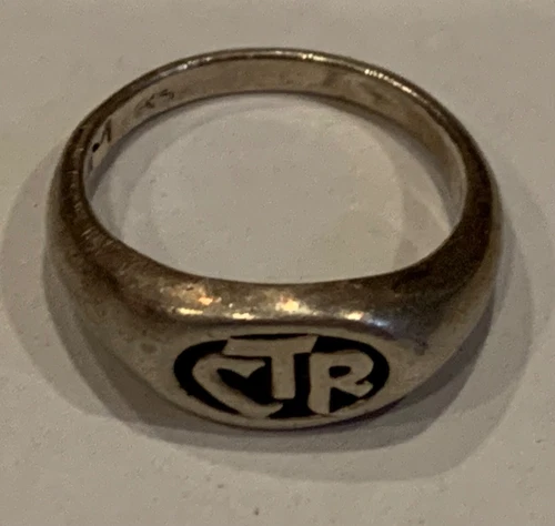 1970’s sterling silver CTR  (center) ring size 6