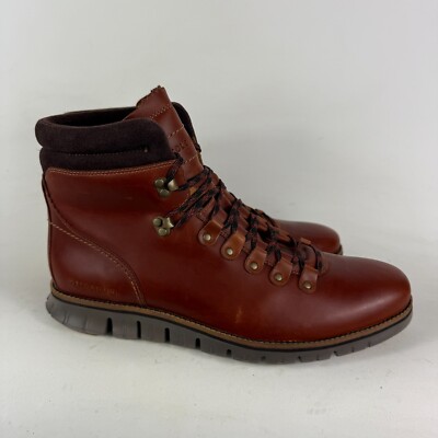 Cole Haan Zerogrand Hiking Boots Mens 11.5 Red Leather Lace  display picture 3