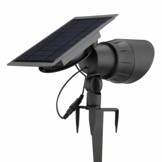 Hampton Bay Solar Black Outdoor Integrated LED 100-Lumen Landscape