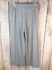 PANTS Size L GIRLS Dex Girls Grey Capri Flared Cropped Pull On Bottoms New 
