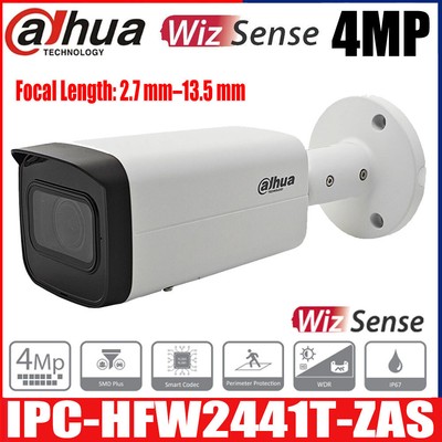 Dahua IPC-HFW2441T-ZAS 4MP IR Vario-Fokus Bullet WizSense Netzwerk POE Kamera