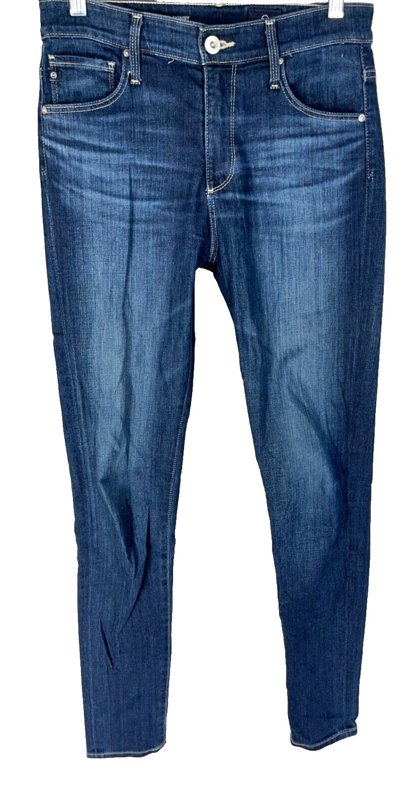 AG Adriano Goldschmied 27R Farrah High Rise Skinny Ankle Jean Blue Stretch