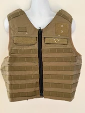 SECOND CHANCE Oregon City Armor Plate Carrier Front Open XS/S 1813-1815 Tan Mole