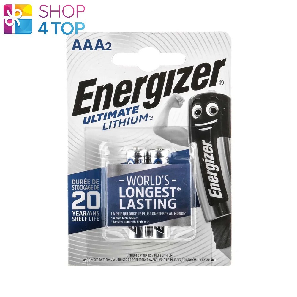 Thumbnail - 2 Energizer Aaa Ultimate Lithium L92 Batteries 1.5v 2bl Mikro Mini