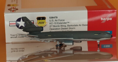 Herpa 536479 U.S. Air Force McDonnell Douglas KC-10A Extender Scale 1:500, NEU