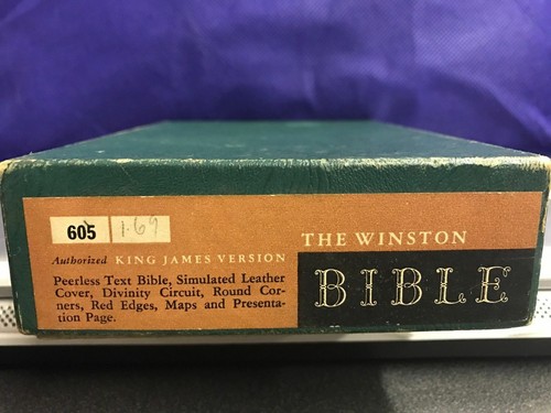 The Holy Bible King James Version Colored Maps. Red edges, Leather Cover - Picture 2 of 12