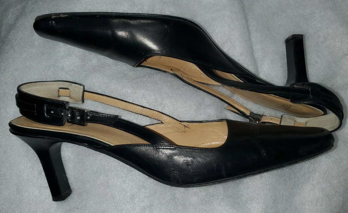 Coach black store high heels