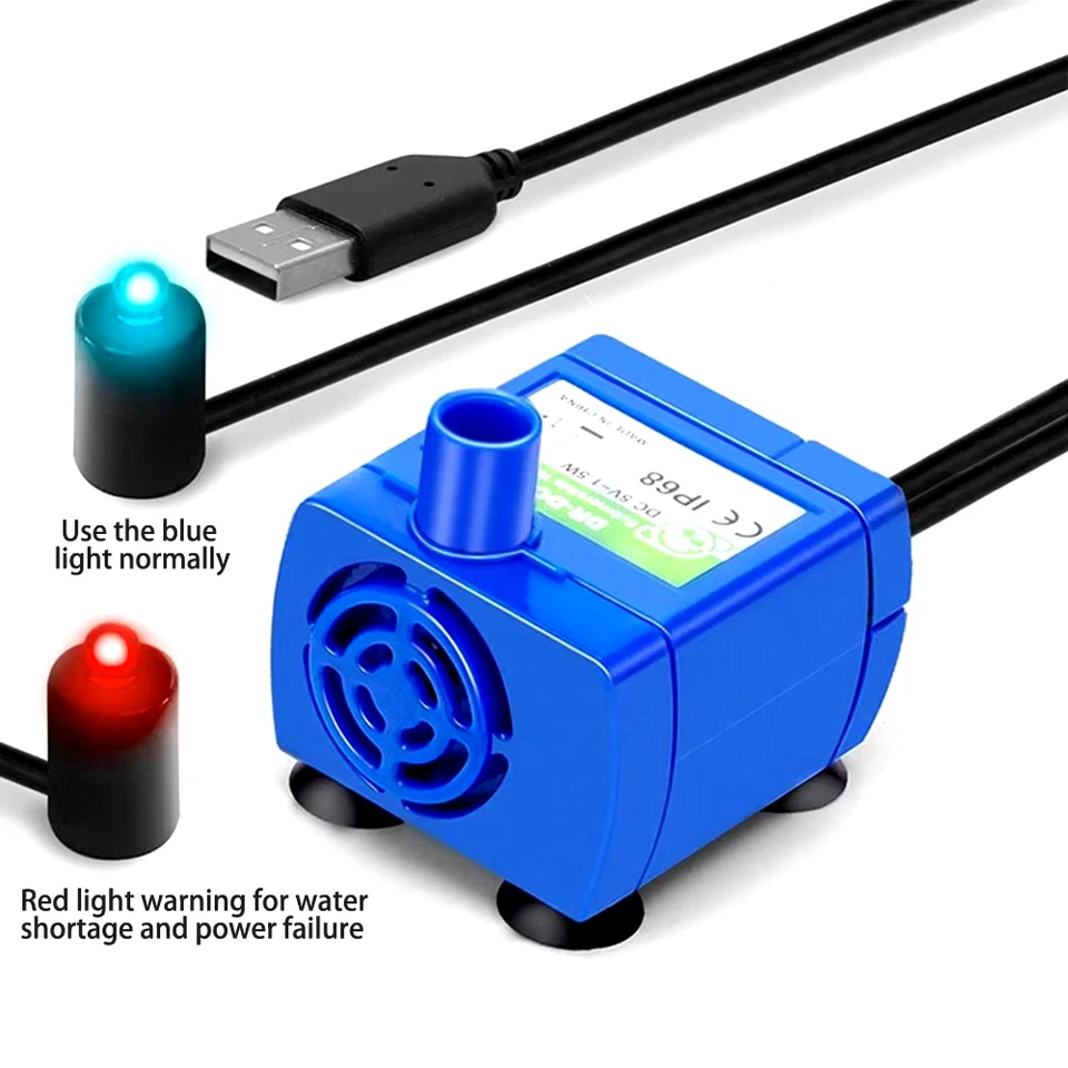 160L/H 1.5W Mini Submersible Pump USB DC 5V Pet Water Dispenser Water Pump DR-DC