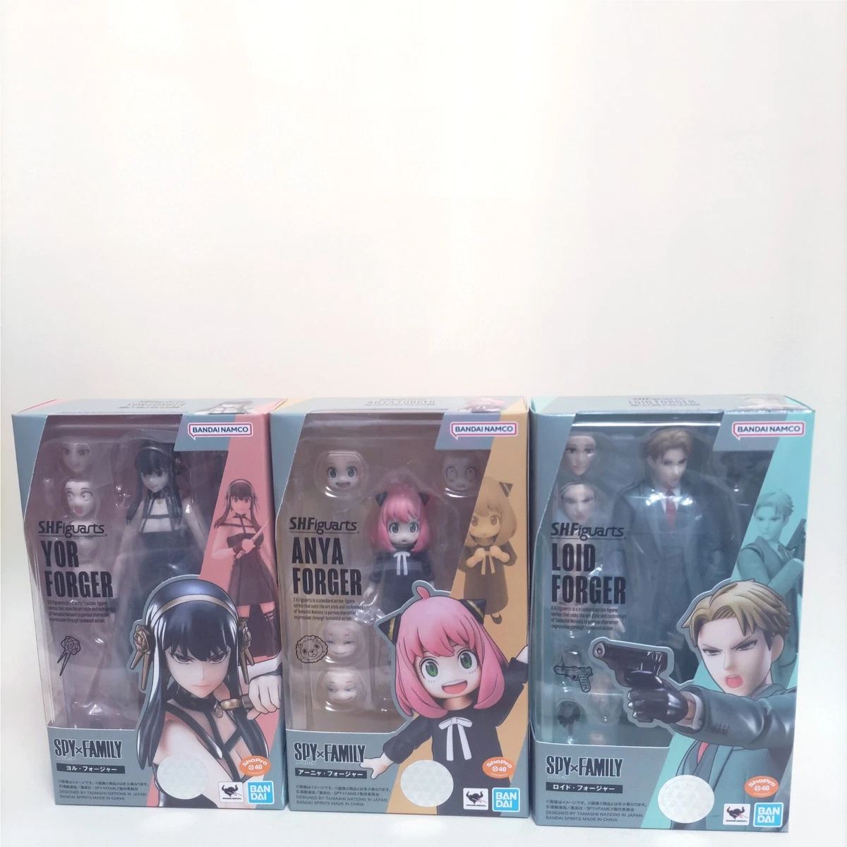 Bandai S.H.Figuarts Spy x Family Anya Lloyd Yor Forger set Action Figure New