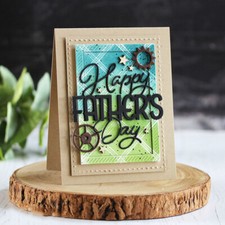 Happy Father's Day Cutting Die DIY Scrapbooking Metal Cut Dies Cards Albums DIY