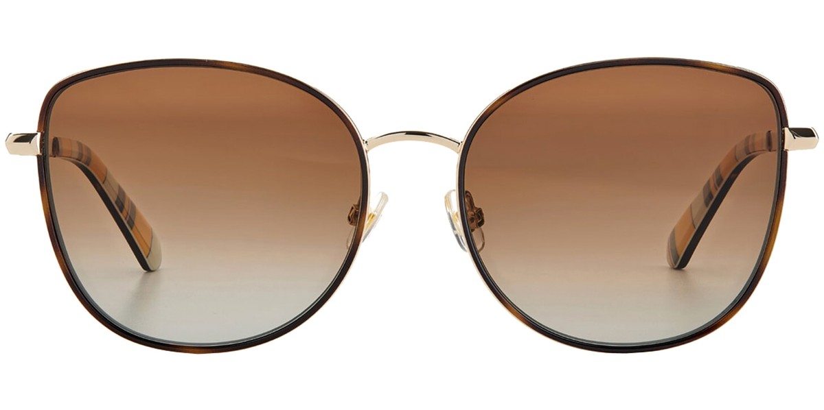 Kate Spade: Maryam Gold Tone Wire Frame sunglasses- Gray Gradient Kate Spade MARYAM/G/S 0J5G Gold / Dark Gray Gradient Lens  main image 4