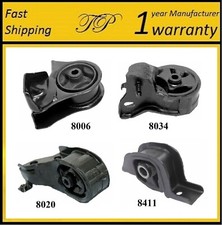 4 piezas de montaje de motor y transmisión para Honda CRX 1988-1991, Civic 1,5 L y 1,6 L - Manual