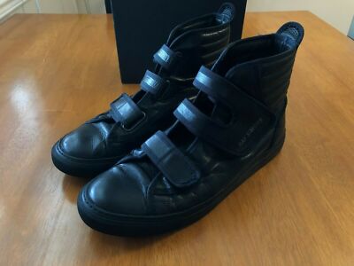 100% Authentic RAF SIMONS Adjustable High Sneakers Black Size 45 2014