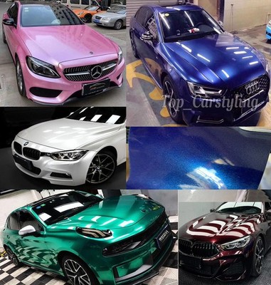 Premium Glossy Metallic Pearl Vinyl Self-Adhesive Car Wrap Sticker Bubble Free