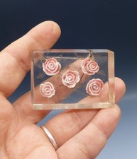 Broche Ancienne Art Déco Lucite Gravée - Old Brooch 1930/40's