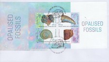 AUSTRALIA - 2020 'OPALISED FOSSILS' Miniature Sheet First Day Cover F1015