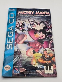 Mickey Mania The Timeless Adventures of Mickey Mouse (Sega CD, 1994) CIB Tested