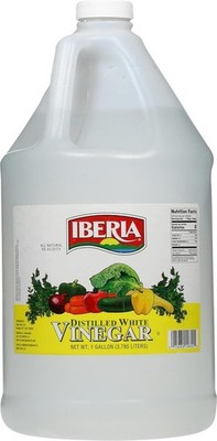 Iberia All Natural Distilled White Vinegar, 1 128 Fl Oz (Pack of 1), 
