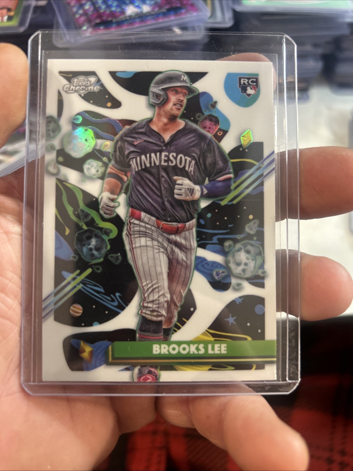 2025 Topps Cosmic Chrome Brooks Lee RC White Hole SSP #129 Minnesota Twins
