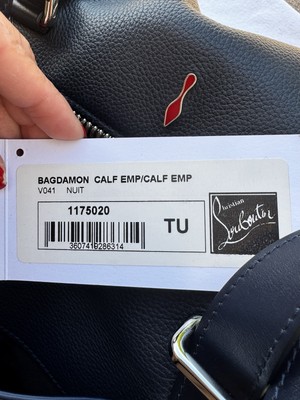 Christian Louboutin BAGDAMON Bag Damon Emblem Decorated Leather