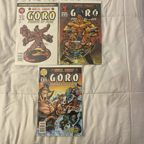 Malibu Comics Mortal Kombat Giro Prince Of Pain #1-3 M/NM In Plastic And Board