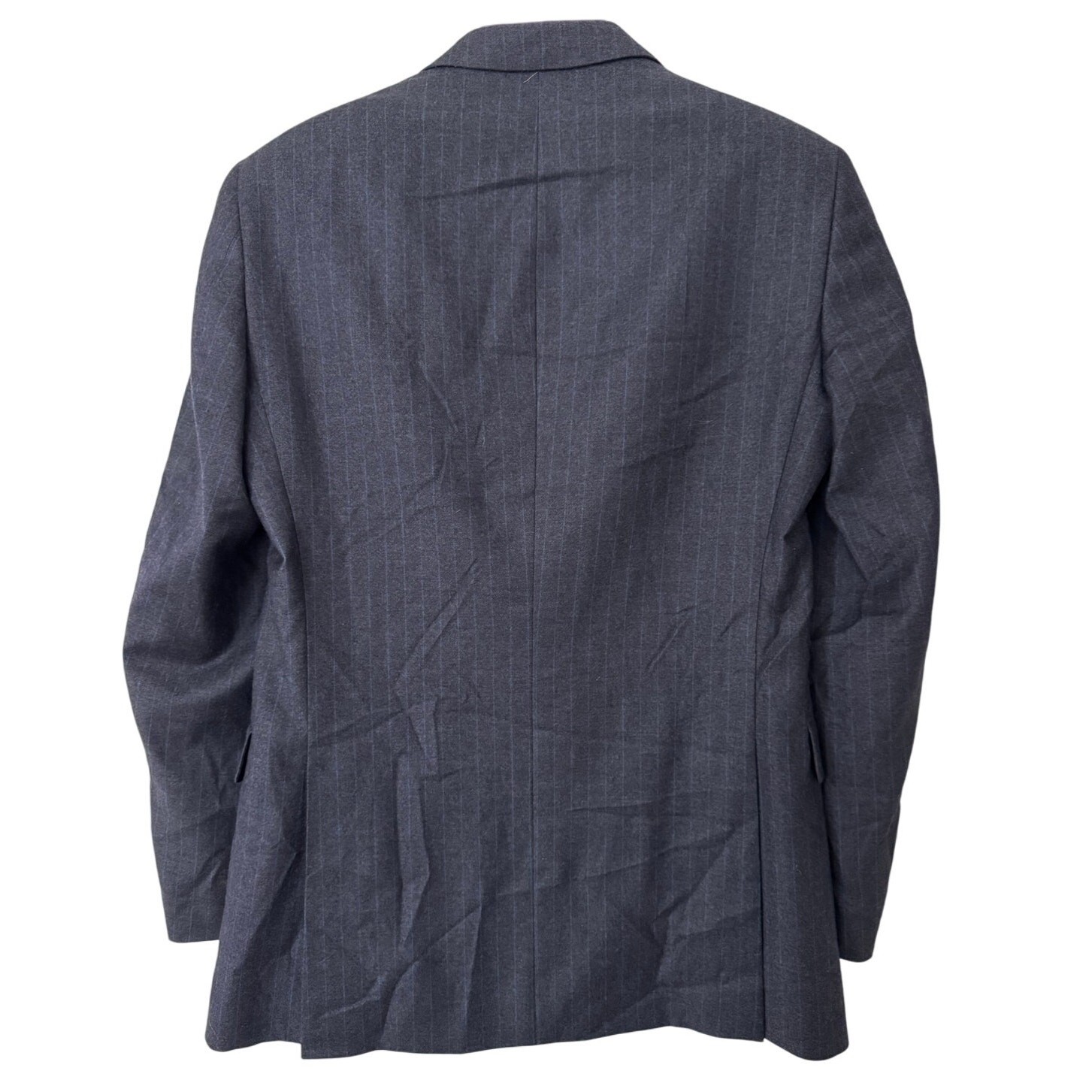 Tommy Hilfiger 100% Wool Navy Blue Pinstriped Blazer Sports Coat Size 38L thumbnail 2