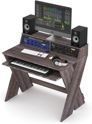 Glorious Sound Desk Compact Professional Studio Workstation with Pull-out