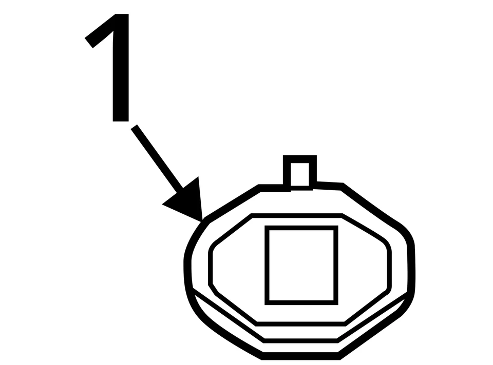 2017-2023 MERCEDES CLS53 RADIO ROOF ANTENNA W/O PANORAMIC SUNROOF BLACK (040) - Image 4 of 4