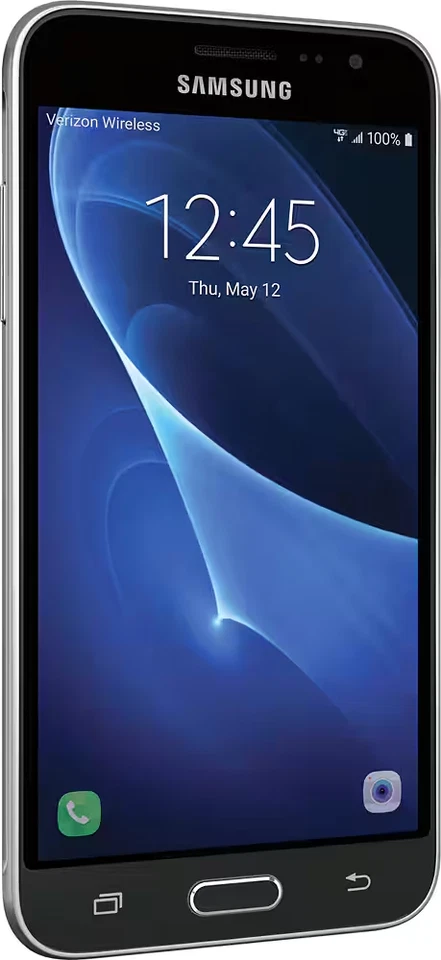 Verizon Locked Samsung Galaxy J3 4G LTE 8GB 5.0" Black Android Smartphone - Open - Image 3 of 4