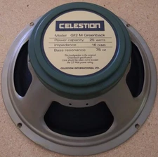 Celestion G12M 25W Greenback 16 Ohm UK 12 inch Guitar speaker NIB