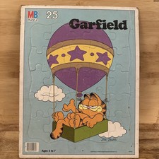 Vintage Garfield Frame Tray Puzzle 25 pieces Milton Bradley Vintage 1978