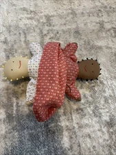 Vintage Black White Antique Topsy Turvy Rag Doll Folk Art