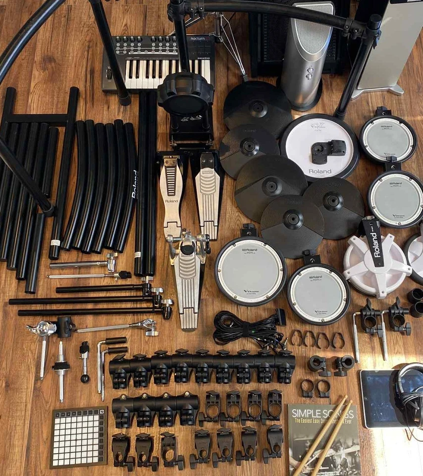 Roland TD-15 Drum Kit ERSATZTEILAUSWAHL Snare Tom Becken Modul Clamp Arm Loom - Bild 4 von 4